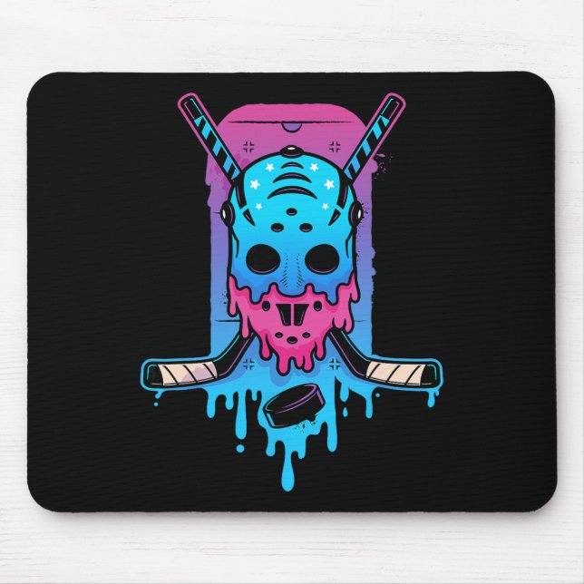 Hockey Ice Cream Drip  Mouse Pad (Front)
