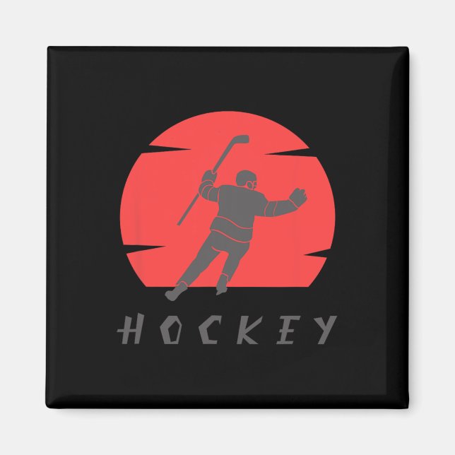 Hockey  Ice Hockey Player Gift  6 Magnet (Front)