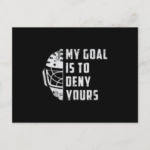 Hockey Ice Hockey Sports Stick Puck Team Gift Idea Postcard
