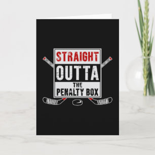 Hockey Ice Hockey Stick Puck Sports Team Gift Idea Card
