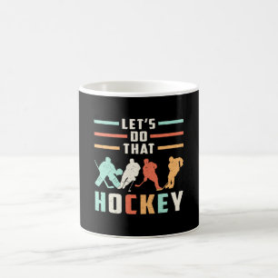 Hockey Ice Hockey Stick Retro Team Puck Gift Idea Coffee Mug