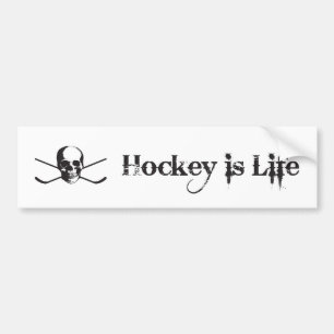 Hockey is Life Bumper Sticker