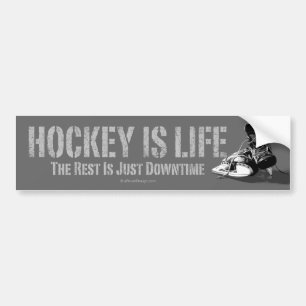 Hockey Is Life Bumper Sticker
