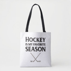 Hockey Is My Favourite Season Tote Bag