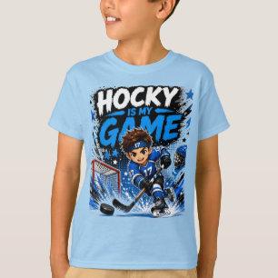 Hockey Is My Game   Cute Kawaii Kids Sports Design T-Shirt