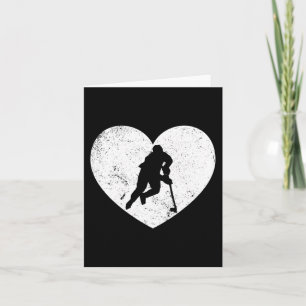 Hockey Is My Valentine Fun Ice Hockey Valentines D Card