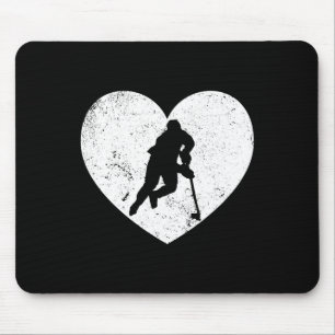 Hockey Is My Valentine Fun Ice Hockey Valentines D Mouse Pad