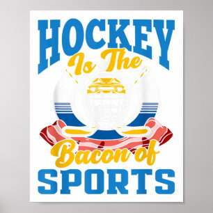Hockey Is The Con Of Sports Funny Field Ice Hockey Poster
