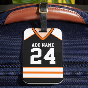 Hockey Jersey Custom Name/Number Bag Tag