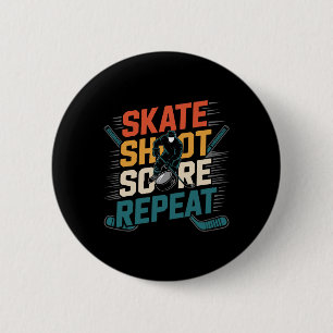 Hockey Jersey Gifts For Men Kids Youth Adults Funn 6 Cm Round Badge