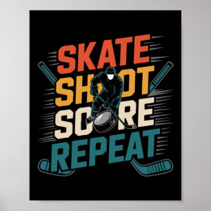 Hockey Jersey Gifts For Men Kids Youth Adults Funn Poster