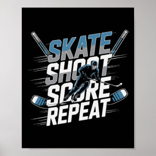 Hockey Jersey Gifts For Men Kids Youth Adults Humo Poster
