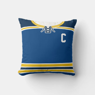 Hockey Jersey Name & Number Template Custom Pillow