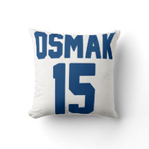 hockey jersey personalised throw pillow 16" x 16"