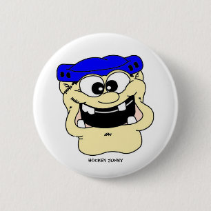 HOCKEY JUNKY 6 CM ROUND BADGE