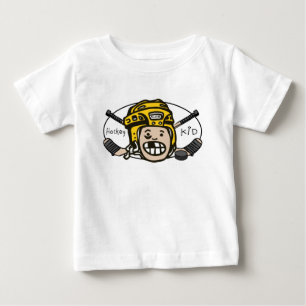 Hockey Kid Yellow Baby T-Shirt