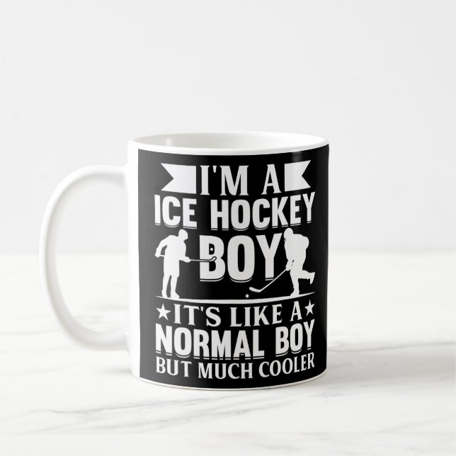 Hockey Kids Ice Hockey Boy Ice Hockey Player Boy   Coffee Mug (Left)