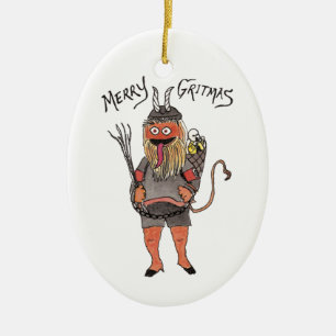 Hockey Krampus Ornament