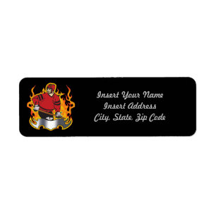 Hockey Label Return Address Label