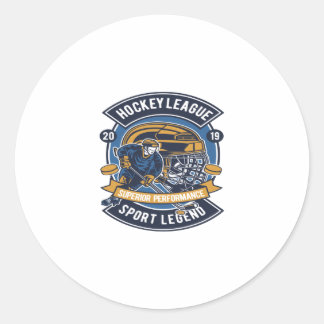 Hockey League Classic Round Sticker