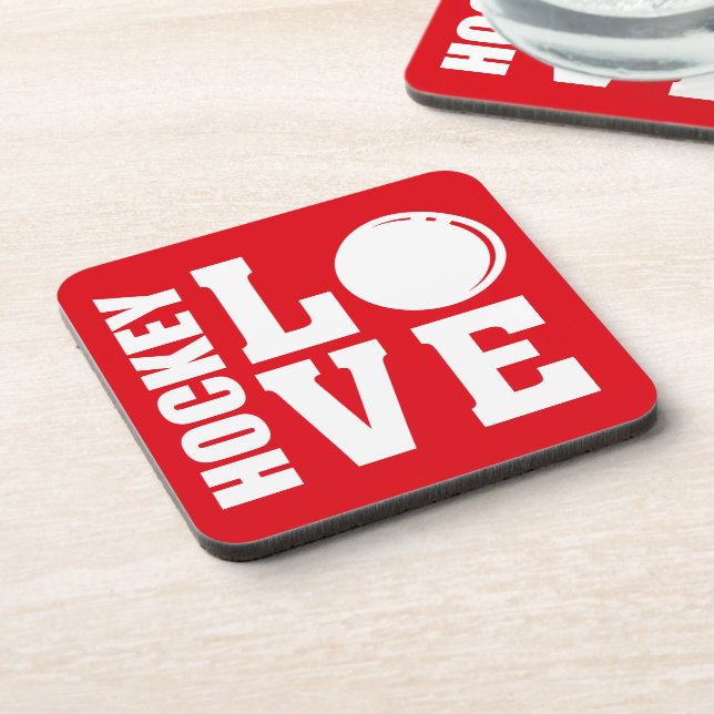 Hockey Love Coaster (Left Side)