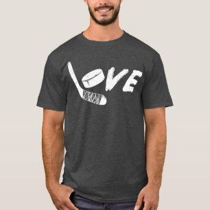 Hockey Love Ice Hockey Player  T-Shirt