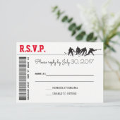 Hockey Love RSVP cards (Standing Front)