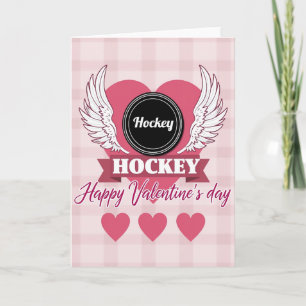 Hockey Love Valentines Day Card