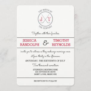 Hockey Love Wedding Invitations