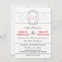 Hockey Love Wedding Invitations