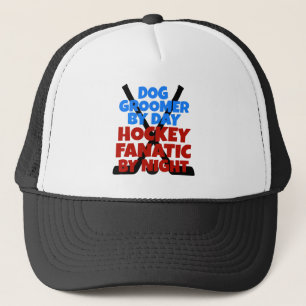 Hockey Lover Dog Groomer Trucker Hat