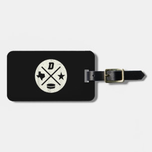 Hockey Lover Style, Texas Dallas Ice Hockey Luggage Tag