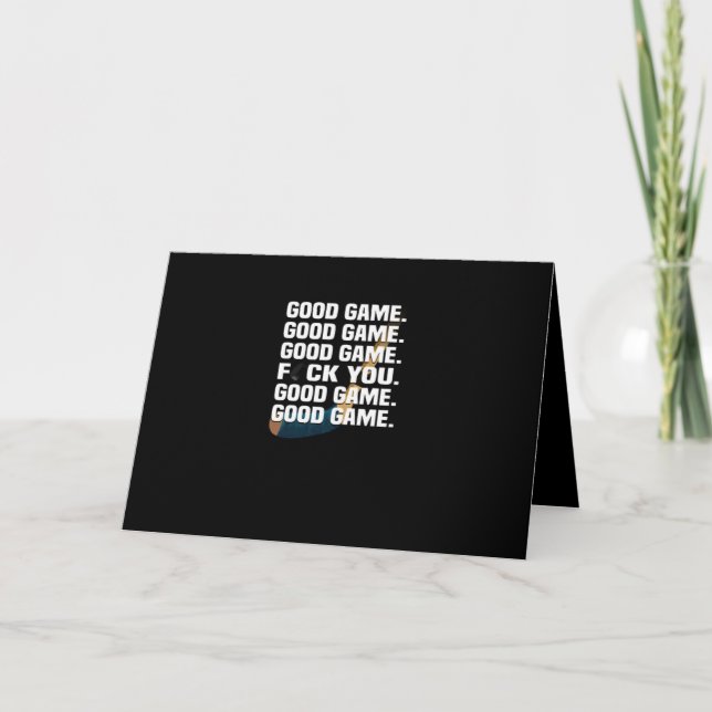 Hockey Lover | This Hockey Match Is Just Good Game Card (Front)