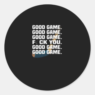 Hockey Lover   This Hockey Match Is Just Good Game Classic Round Sticker