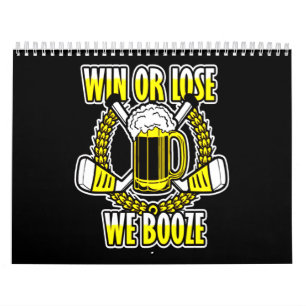 Hockey Lover Win Or Lose We Booze Calendar