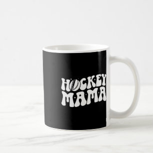 Hockey Mama Groovy Ice Hockey Mom Of A Hockey Play Coffee Mug