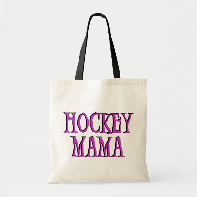 Hockey Mama Hot Pink T-shirts and Gifts Tote Bag (Front)