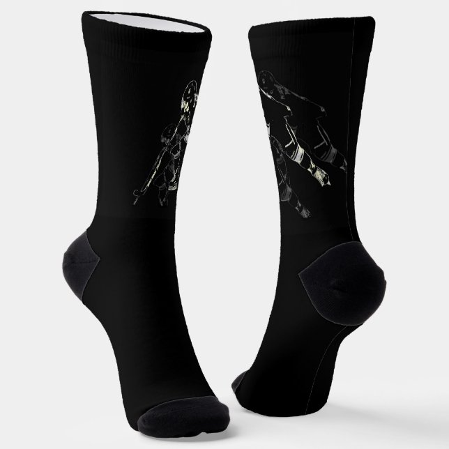 Hockey Mania - Hockey Player Socks (Angled)