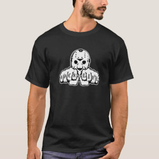 Hockey Mask Knuckle Tattoo Design Premium  T-Shirt