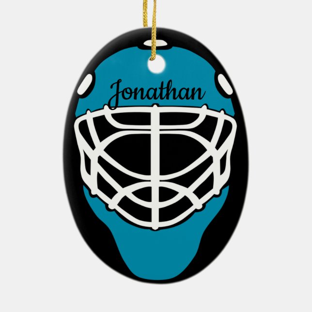Hockey Mask Ornament (Back)