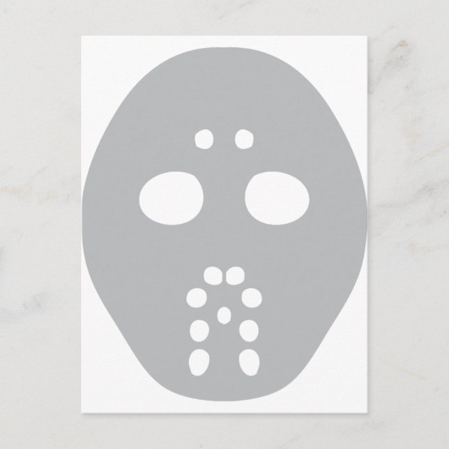hockey mask postcard (Front)