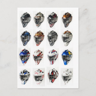 Hockey Masks Postcard