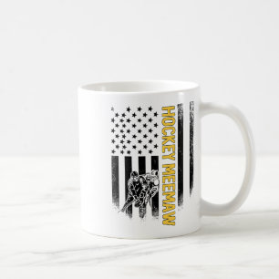 Hockey Meemaw American Flag Hockey Player  Coffee Mug