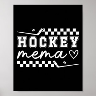 Hockey Mema Of A Hockey Player Ice Hockey Player M Poster