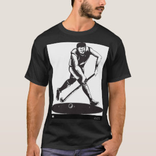 Hockey men tatttoo design t-shirt