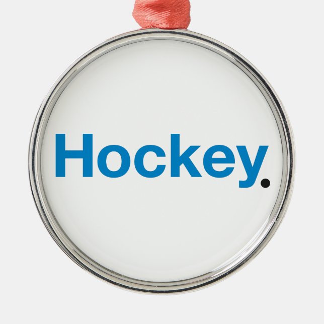 Hockey Metal Ornament (Front)