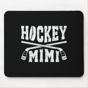 Hockey Mimi Grandma Mimi Of A Hockey Player Mimi Mouse Pad