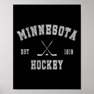 Hockey - Minnesota - Established 1919 - Ice Hockey Poster