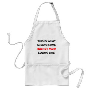 hockey mom, awesome standard apron