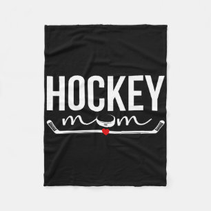 Hockey Mom Of A Hockey Player Proud Ice Hockey Pla Fleece Blanket